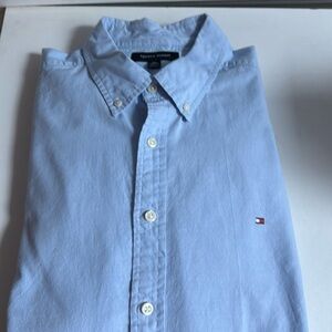 Tommy Hilfiger Light Blue Button-Down Casual Shirt